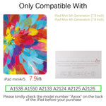 iPad Mini 4th/5th Generation Contemporary Flower Case (7.9 Inch) (Colorful Raster) - Berkin Arts