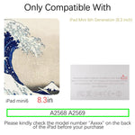 iPad Mini 6th Generation Art Landscape Case (8.3 Inch) (Hokusai-The Great Wave) - Berkin Arts