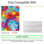iPad Mini 6th Generation Contemporary Flower Case (8.3 Inch) (Colorful Raster) - Berkin Arts