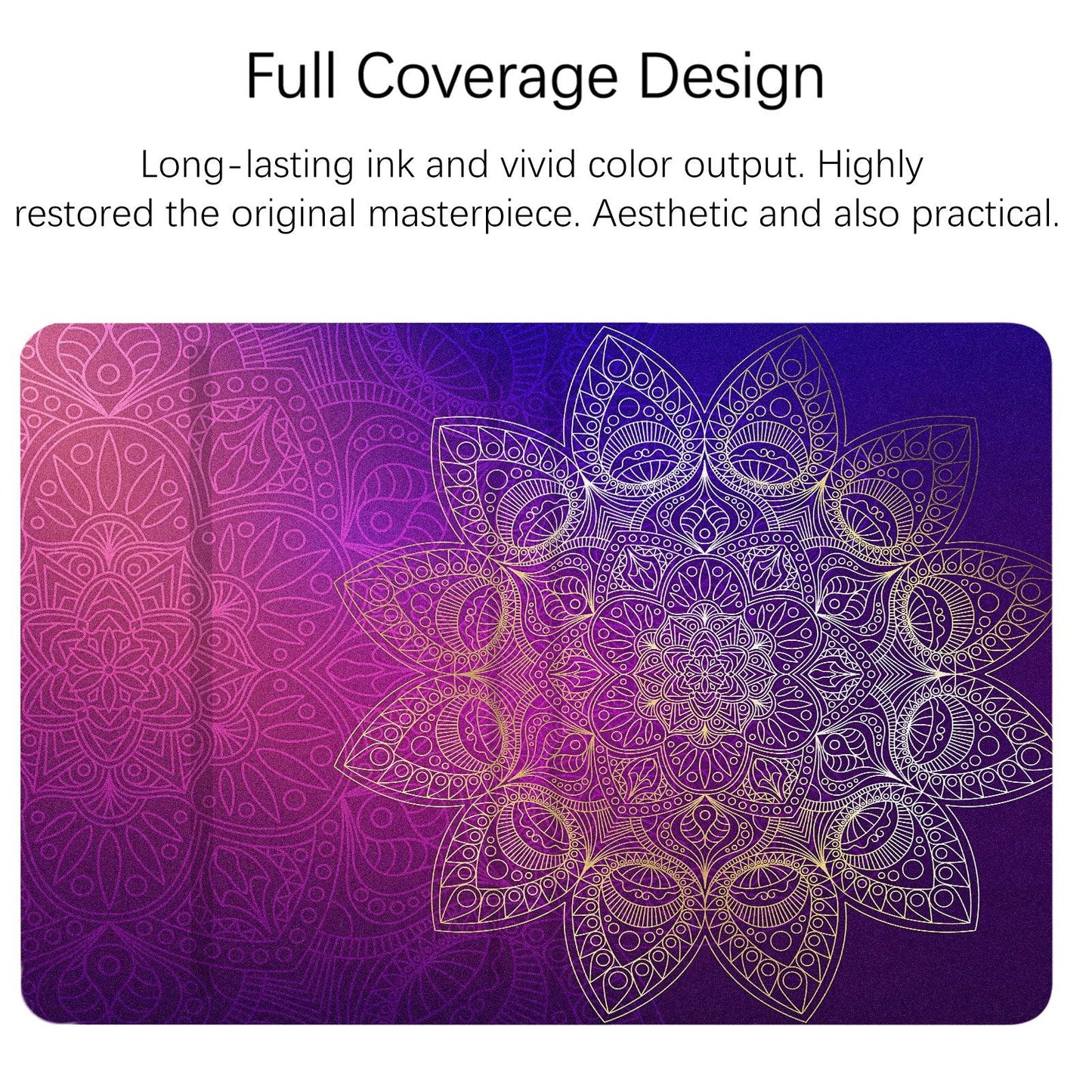 iPad Mini 6th Generation Contemporary Flower Case (8.3 Inch) (Golden Mandalas) - Berkin Arts