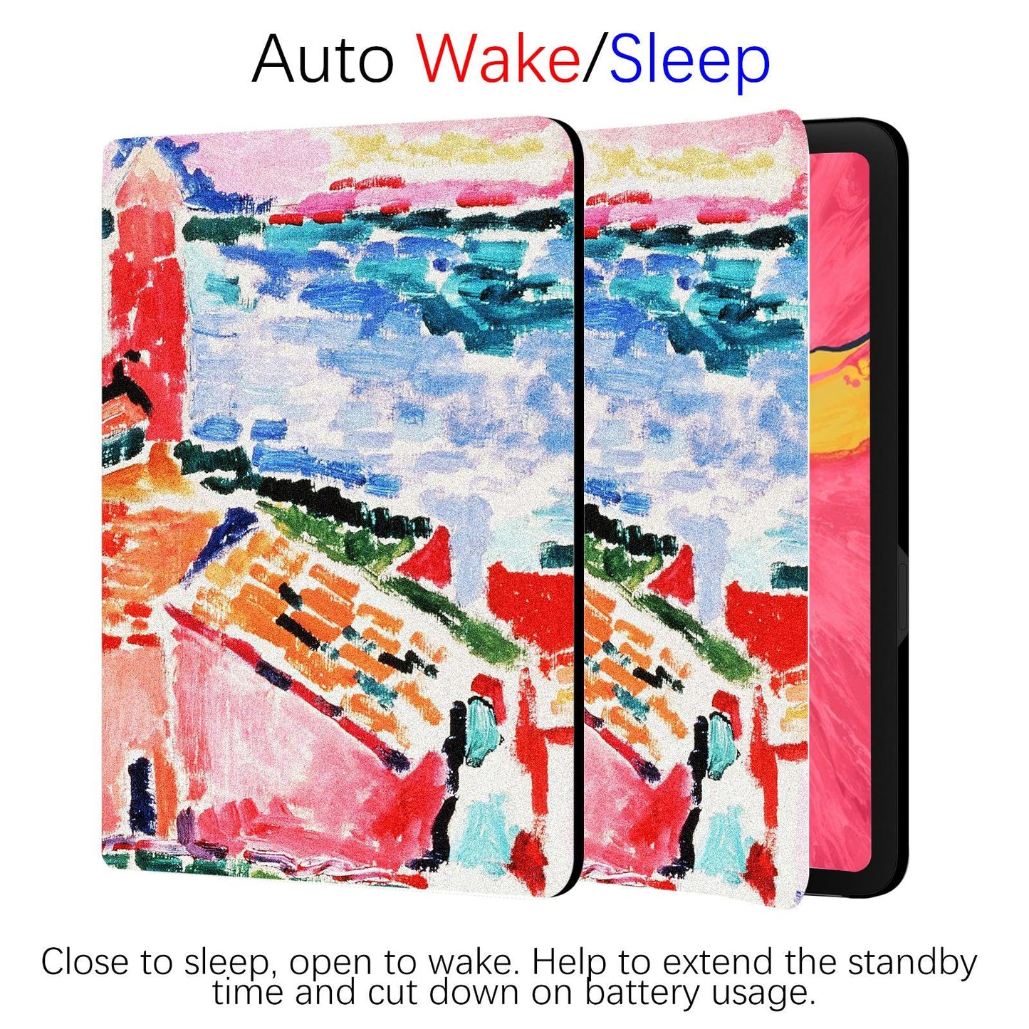 iPad Pro 2nd/3rd/4th Generation Art Landscape Case (11 Inch) (Matisse-View of Collioure) - Berkin Arts
