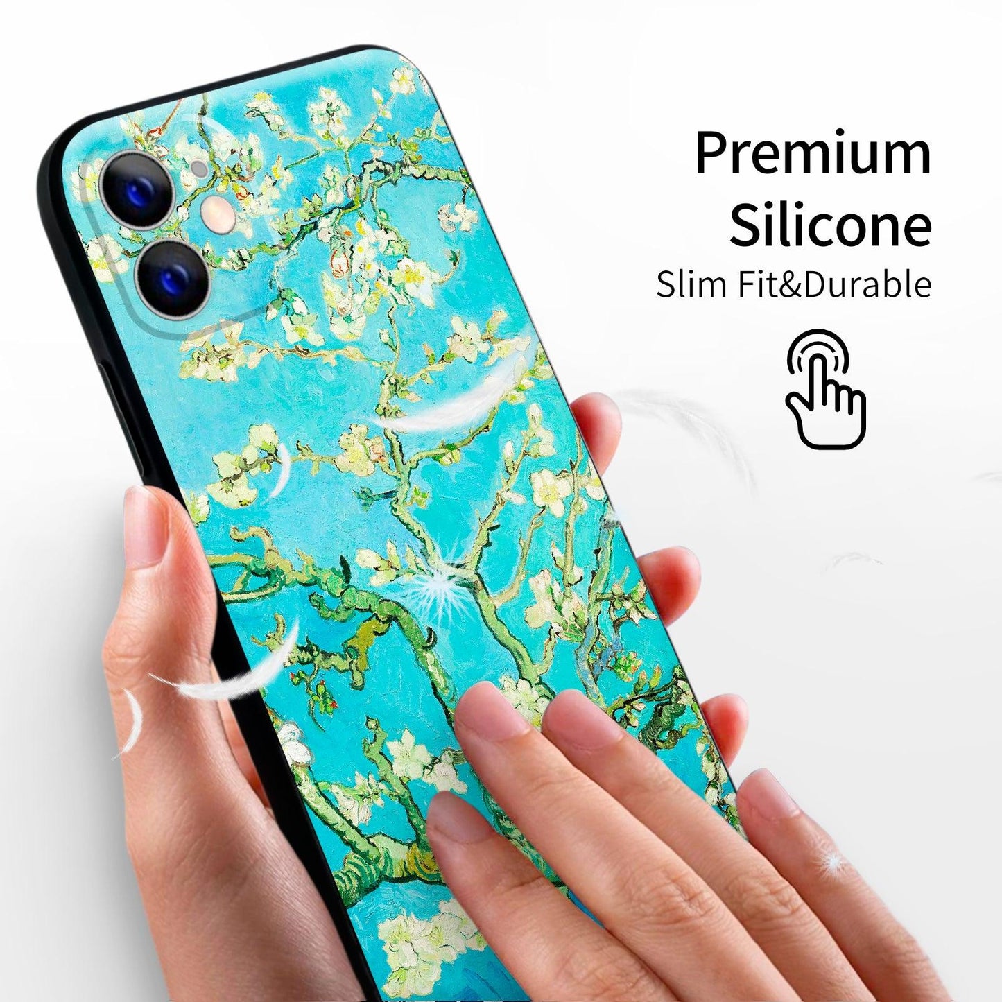 iPhone 11 Cute Silicone Case(Almond blossom by Vincent van Gogh) - Berkin Arts