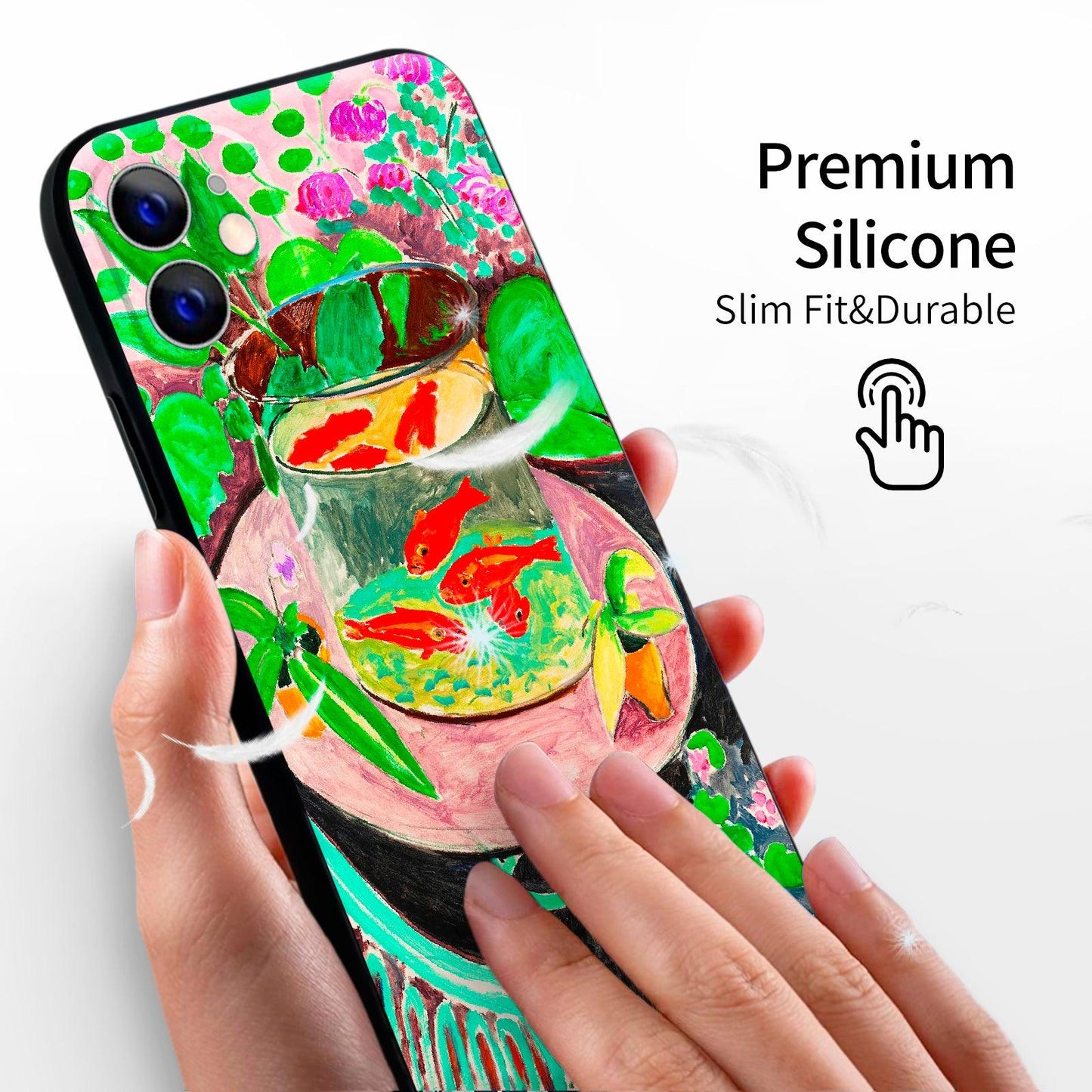 iPhone 11 Cute Silicone Case(Goldfish by Henri Matisse) - Berkin Arts