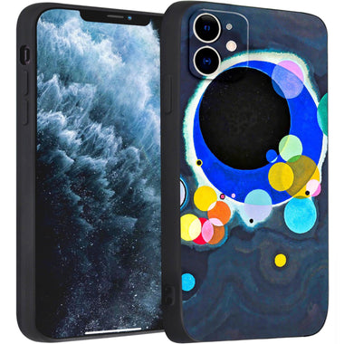 iPhone 11 Cute Silicone Case(Several Circles by Wassily Kandinsky) - Berkin Arts
