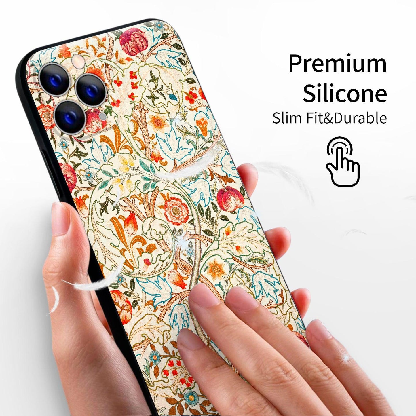 iPhone 11 Pro Cute Silicone Case(Acanthus by William Morris) - Berkin Arts