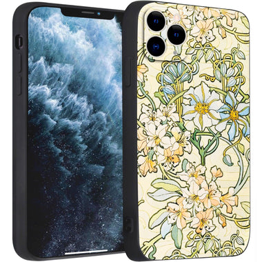 iPhone 11 Pro Cute Silicone Case(Clematis by Alphonse Mucha) - Berkin Arts
