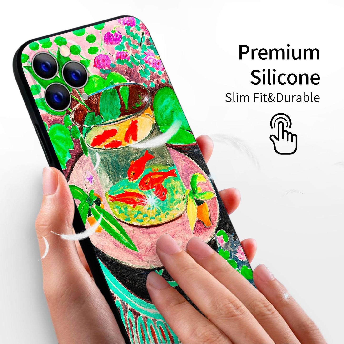 iPhone 11 Pro Cute Silicone Case(Goldfish by Henri Matisse) - Berkin Arts