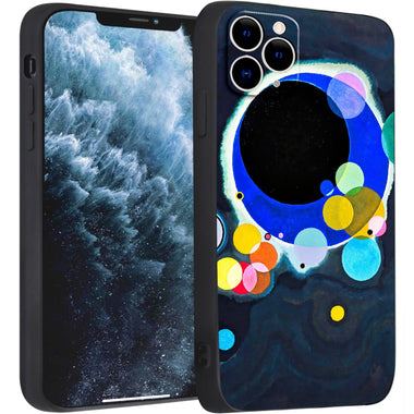 iPhone 11 Pro Cute Silicone Case(Several Circles by Wassily Kandinsky) - Berkin Arts