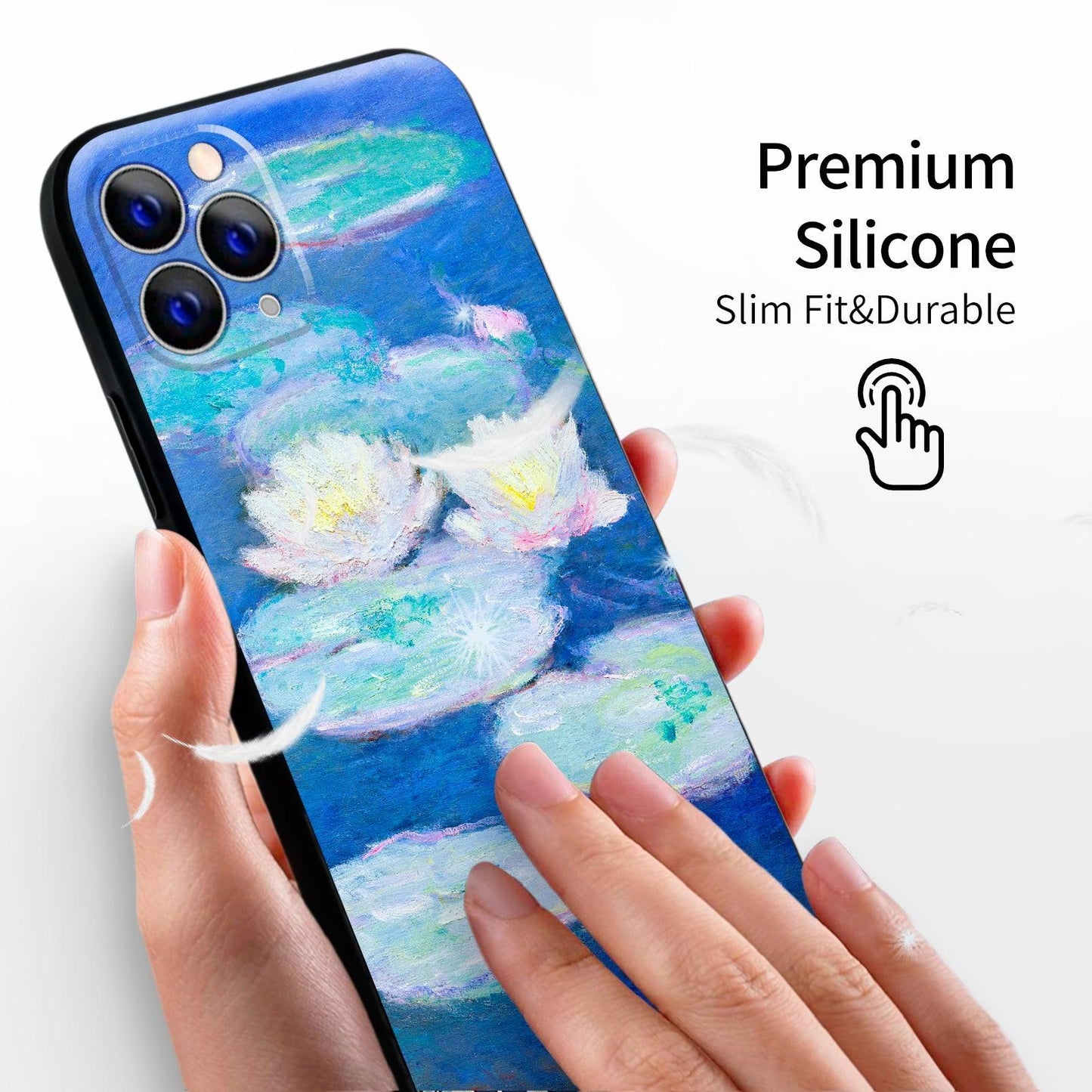 iPhone 11 Pro Cute Silicone Case(Water Lilies by Claude Monet) - Berkin Arts