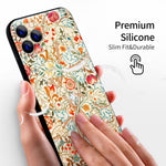 iPhone 11 Pro Max Silicone Case(Acanthus by William Morris) - Berkin Arts