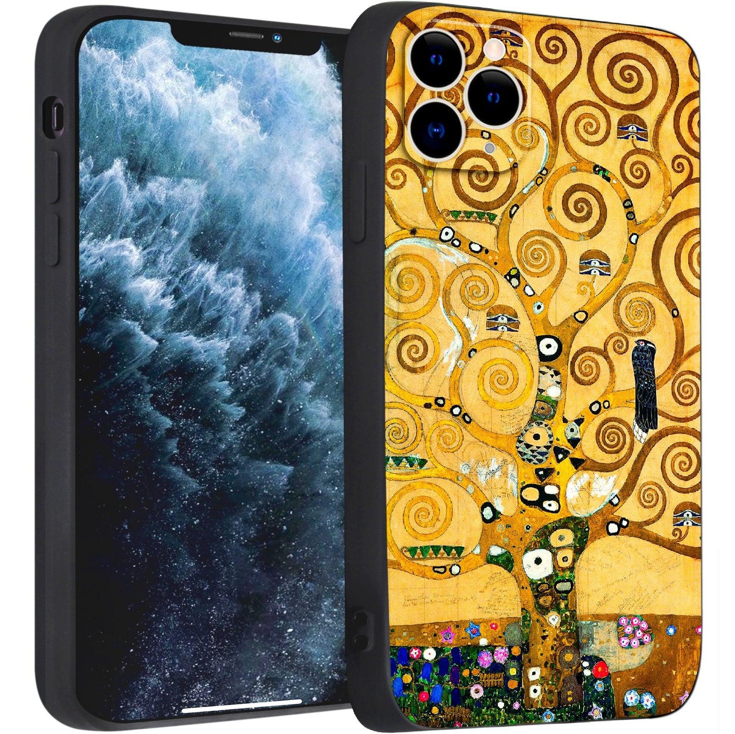 iPhone 11 Pro Max Silicone Case(Tree of Life by Gustav Klimt) - Berkin Arts