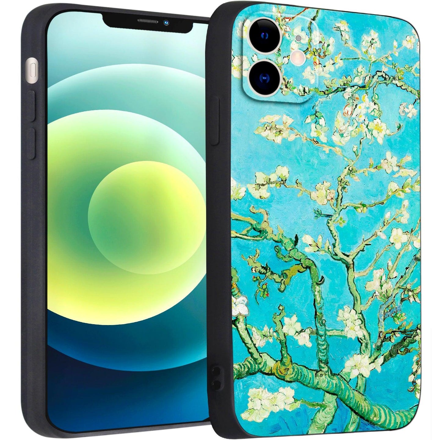 iPhone 12 Mini Silicone Case(Almond blossom by Vincent van Gogh) - Berkin Arts