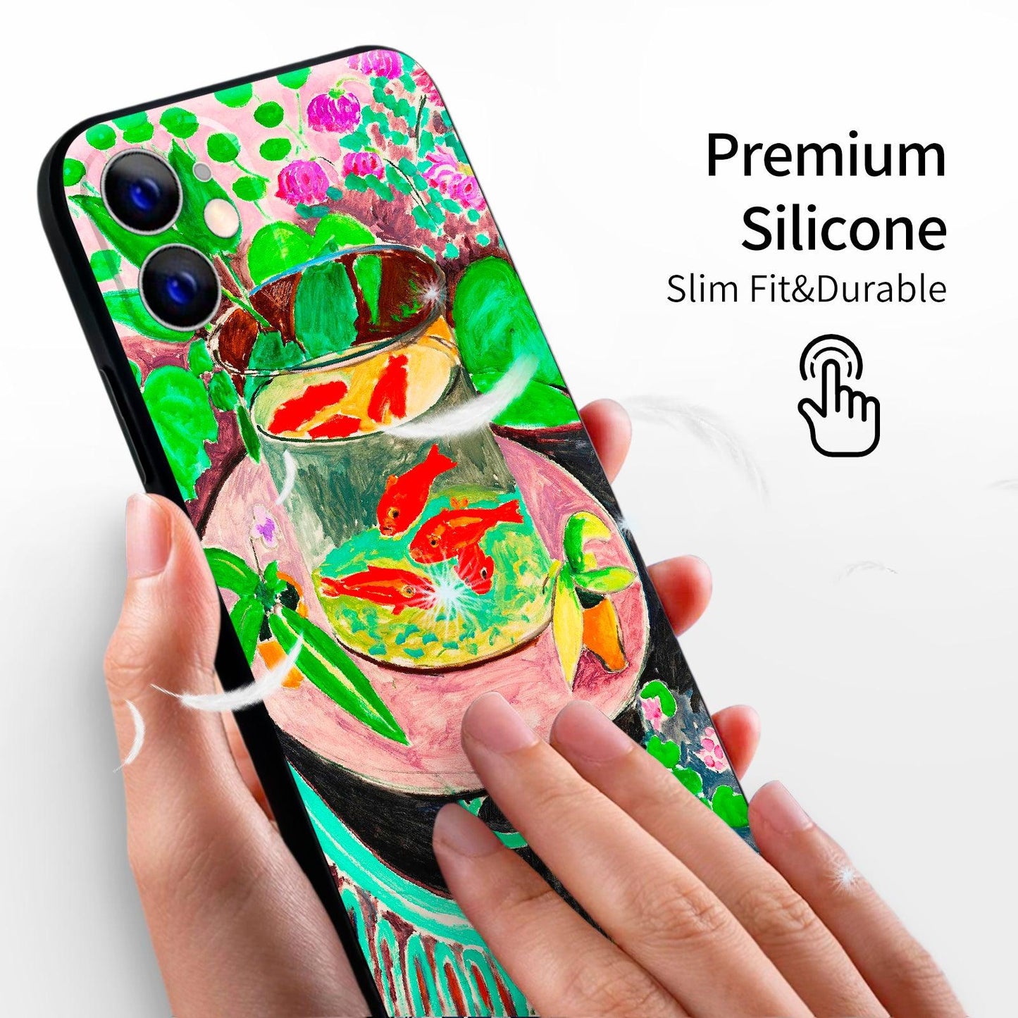 iPhone 12 Mini Silicone Case(Goldfish by Henri Matisse) - Berkin Arts