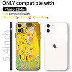 iPhone 12 Mini Silicone Case(Kiss by Gustav Klimt) - Berkin Arts