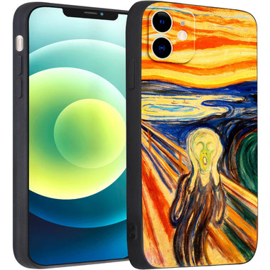 iPhone 12 Mini Silicone Case(The Scream by Edvard Munch) - Berkin Arts