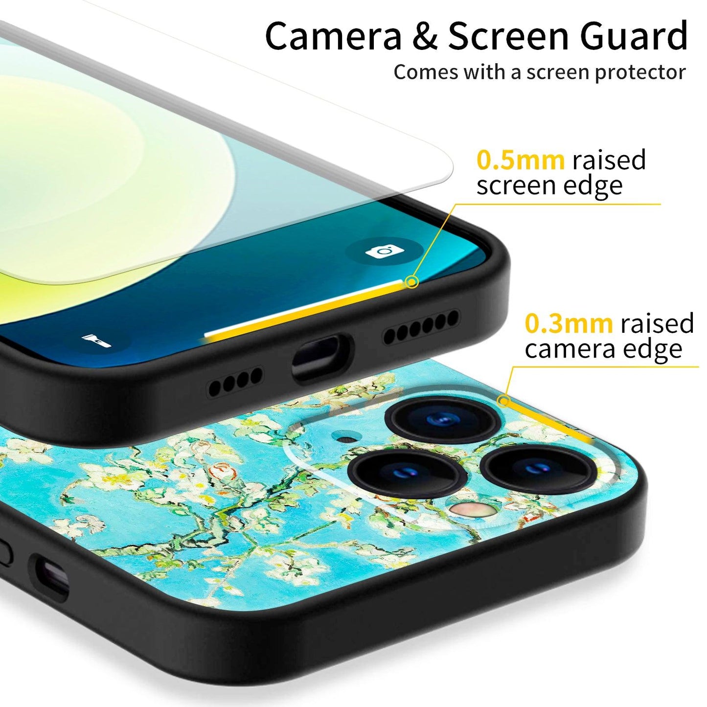 iPhone 12 Pro Max Silicone Case(Almond blossom by Vincent van Gogh) - Berkin Arts