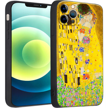 iPhone 12 Pro Silicone Case(Kiss by Gustav Klimt) - Berkin Arts