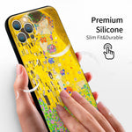 iPhone 12 Pro Silicone Case(Kiss by Gustav Klimt) - Berkin Arts