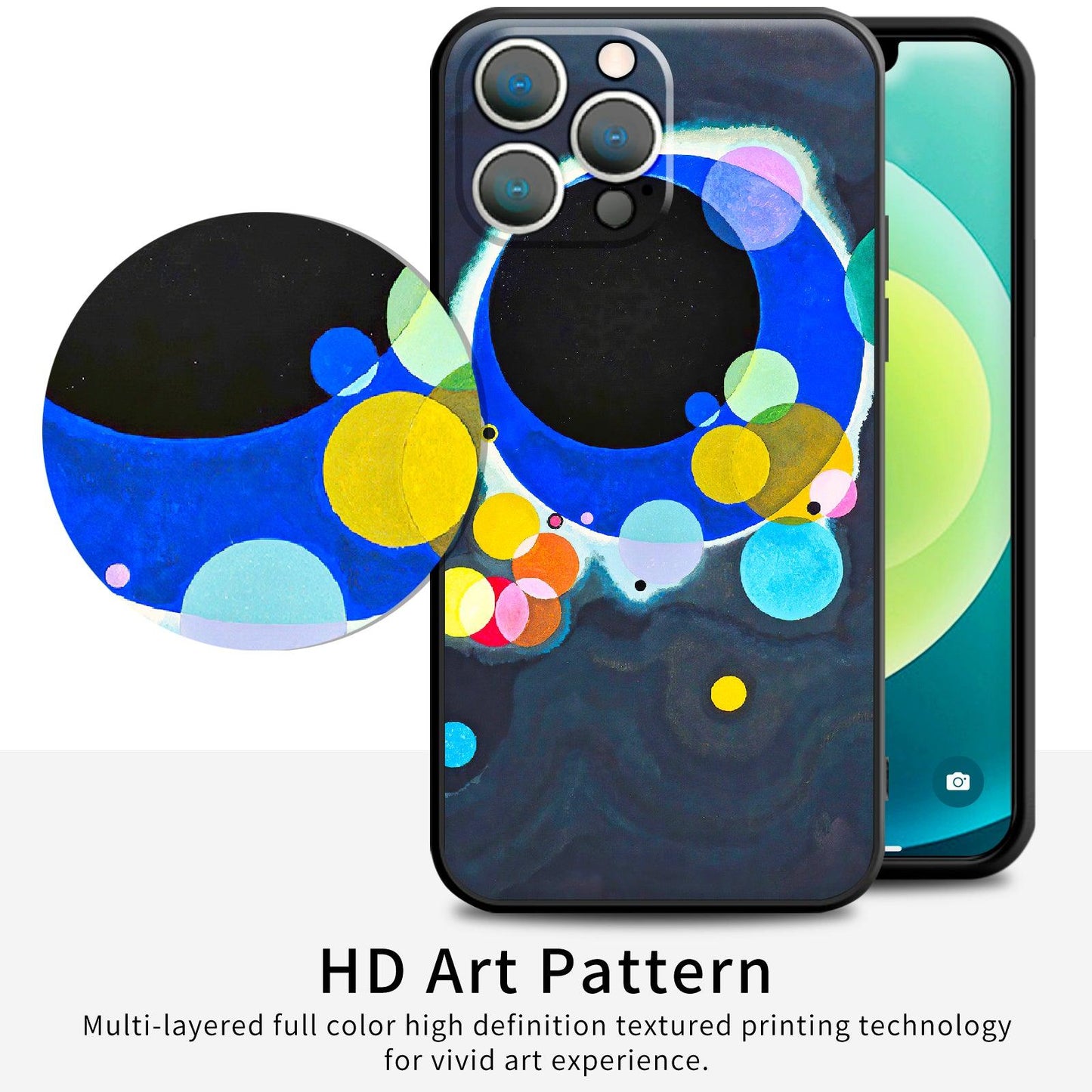 iPhone 12 Pro Silicone Case(Several Circles by Wassily Kandinsky) - Berkin Arts