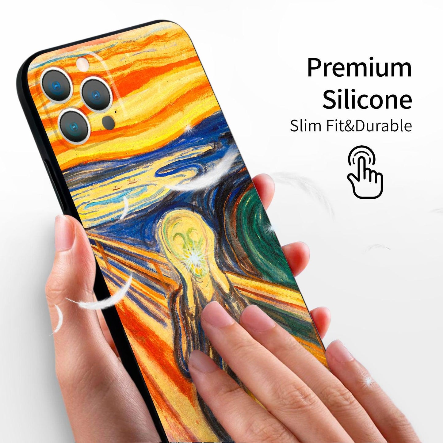 iPhone 12 Pro Silicone Case(The Scream by Edvard Munch) - Berkin Arts