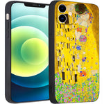 iPhone 12 Silicone Case(Kiss by Gustav Klimt) - Berkin Arts