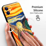 iPhone 12 Silicone Case(The Scream by Edvard Munch) - Berkin Arts
