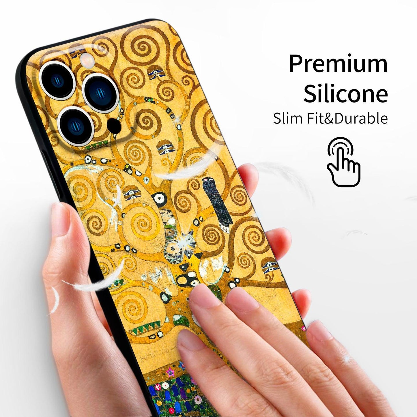 iPhone 13 Pro Silicone Case(Tree of Life by Gustav Klimt) - Berkin Arts