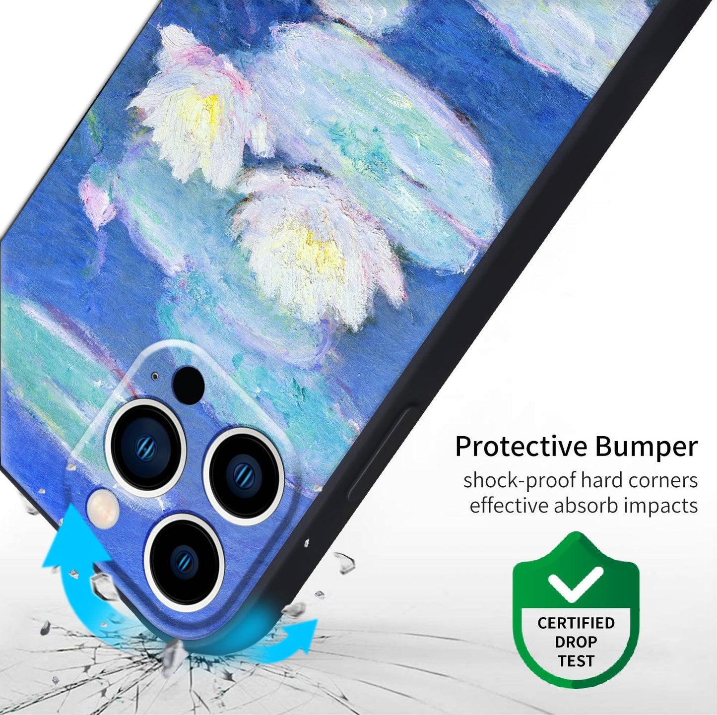 iPhone 13 Pro Silicone Case(Water Lilies by Claude Monet) - Berkin Arts