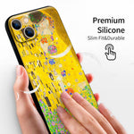 iPhone 13 Silicone Case (Kiss by Gustav Klimt) - Berkin Arts