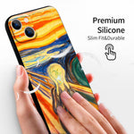 iPhone 13 Silicone Case (The Scream by Edvard Munch) - Berkin Arts