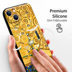 iPhone 13 Silicone Case (Tree of Life by Gustav Klimt) - Berkin Arts