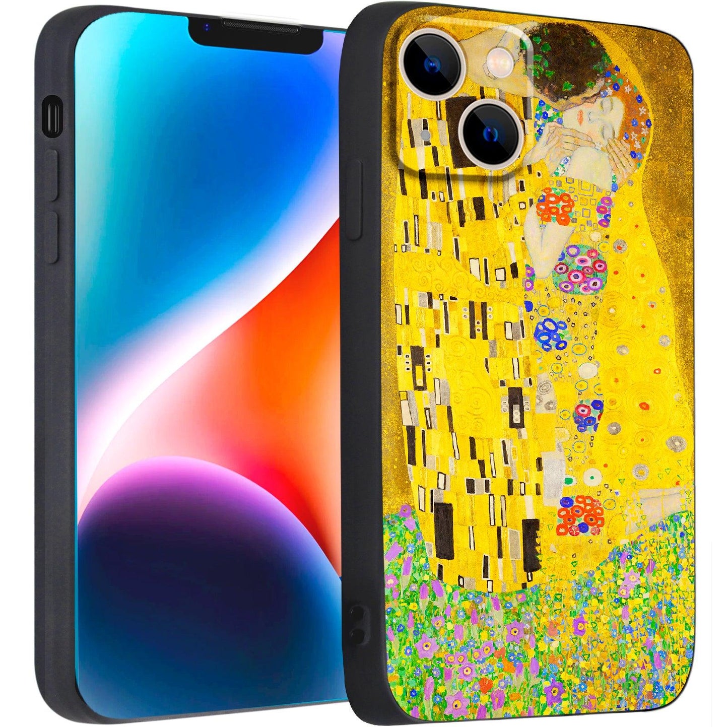 iPhone 14 Plus Silicone Case(Kiss by Gustav Klimt) - Berkin Arts
