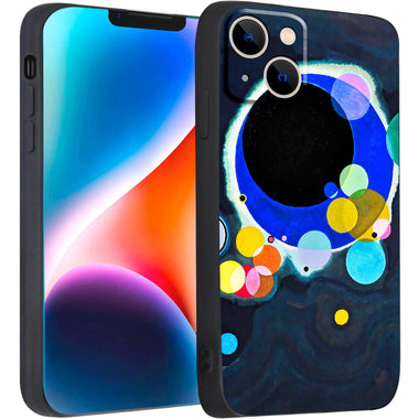 iPhone 14 Plus Silicone Case(Several Circles by Wassily Kandinsky) - Berkin Arts
