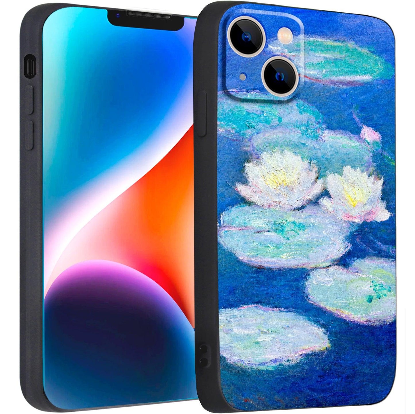 iPhone 14 Plus Silicone Case(Water Lilies by Claude Monet) - Berkin Arts