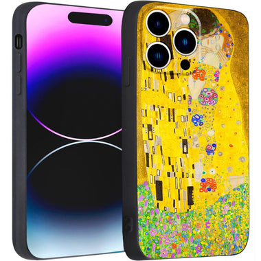 iPhone 14 Pro Max Silicone Case(Kiss by Gustav Klimt) - Berkin Arts