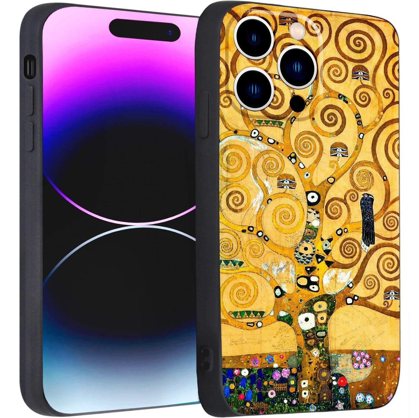 iPhone 14 Pro Silicone Case(Tree of Life by Gustav Klimt) - Berkin Arts