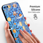 iPhone 7 Plus Case/iPhone 8 Plus Silicone Case(Pomegranate by William Morris) - Berkin Arts