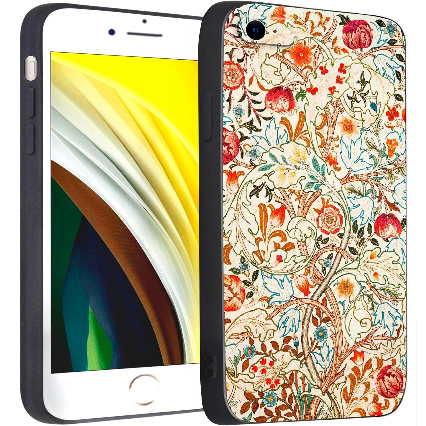 iPhone SE(2020)/iPhone SE(2022)/iPhone 7/iPhone 8 Silicone Case(Acanthus by William Morris) - Berkin Arts