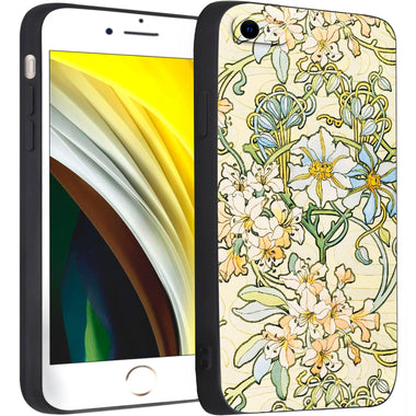 iPhone SE(2020)/iPhone SE(2022)/iPhone 7/iPhone 8 Silicone Case(Clematis by Alphonse Mucha) - Berkin Arts