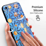 iPhone SE(2020)/iPhone SE(2022)/iPhone 7/iPhone 8 Silicone Case(Pomegranate by William Morris) - Berkin Arts