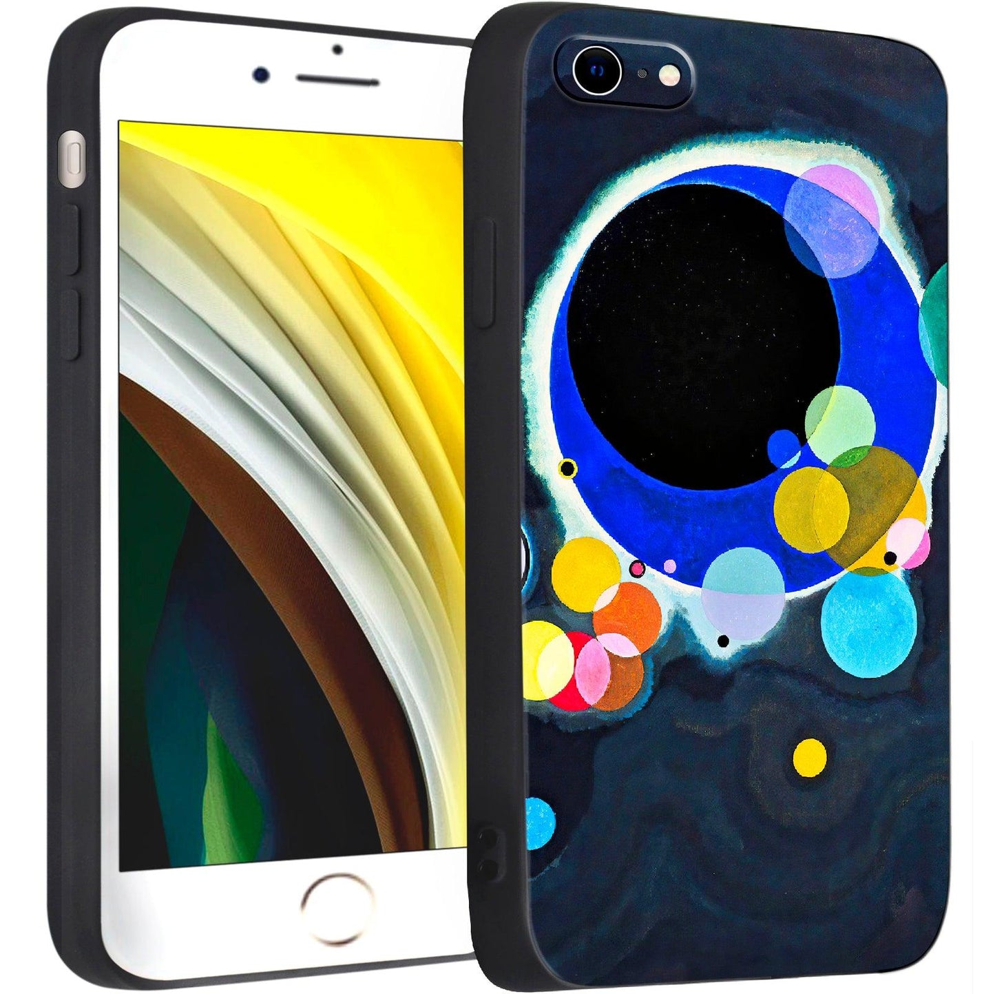 iPhone SE(2020)/iPhone SE(2022)/iPhone 7/iPhone 8 Silicone Case(Several Circles by Wassily Kandinsky) - Berkin Arts