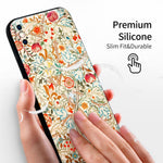 iPhone X/iPhone XS Case Silicone Cute(Acanthus by William Morris) - Berkin Arts