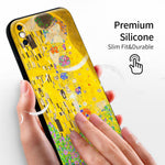 iPhone X/iPhone XS Case Silicone Cute(Kiss by Gustav Klimt) - Berkin Arts