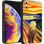 iPhone X/iPhone XS Case Silicone Cute(The Scream by Edvard Munch) - Berkin Arts