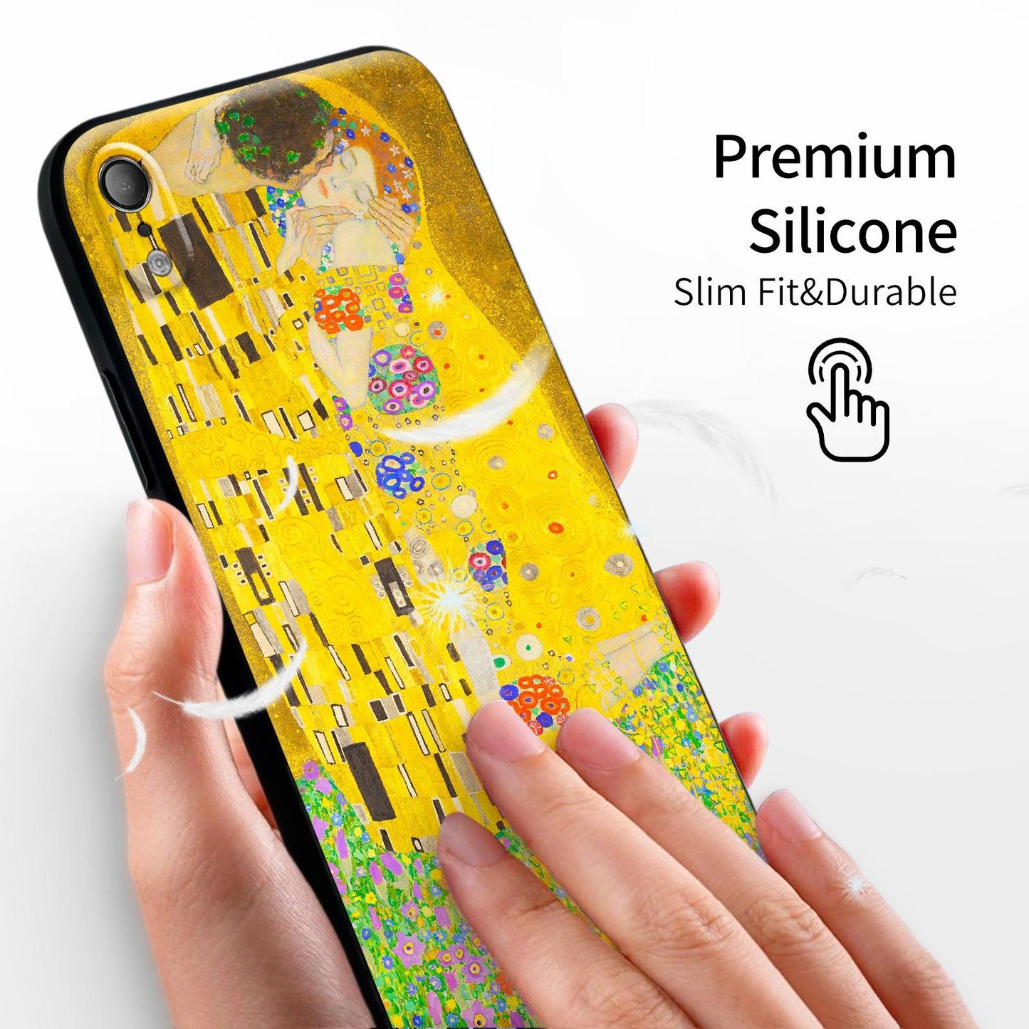 iPhone XR Silicone Case(Kiss by Gustav Klimt) - Berkin Arts