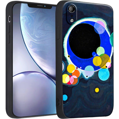 iPhone XR Silicone Case(Several Circles by Wassily Kandinsky) - Berkin Arts