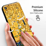iPhone XR Silicone Case(Tree of Life by Gustav Klimt) - Berkin Arts