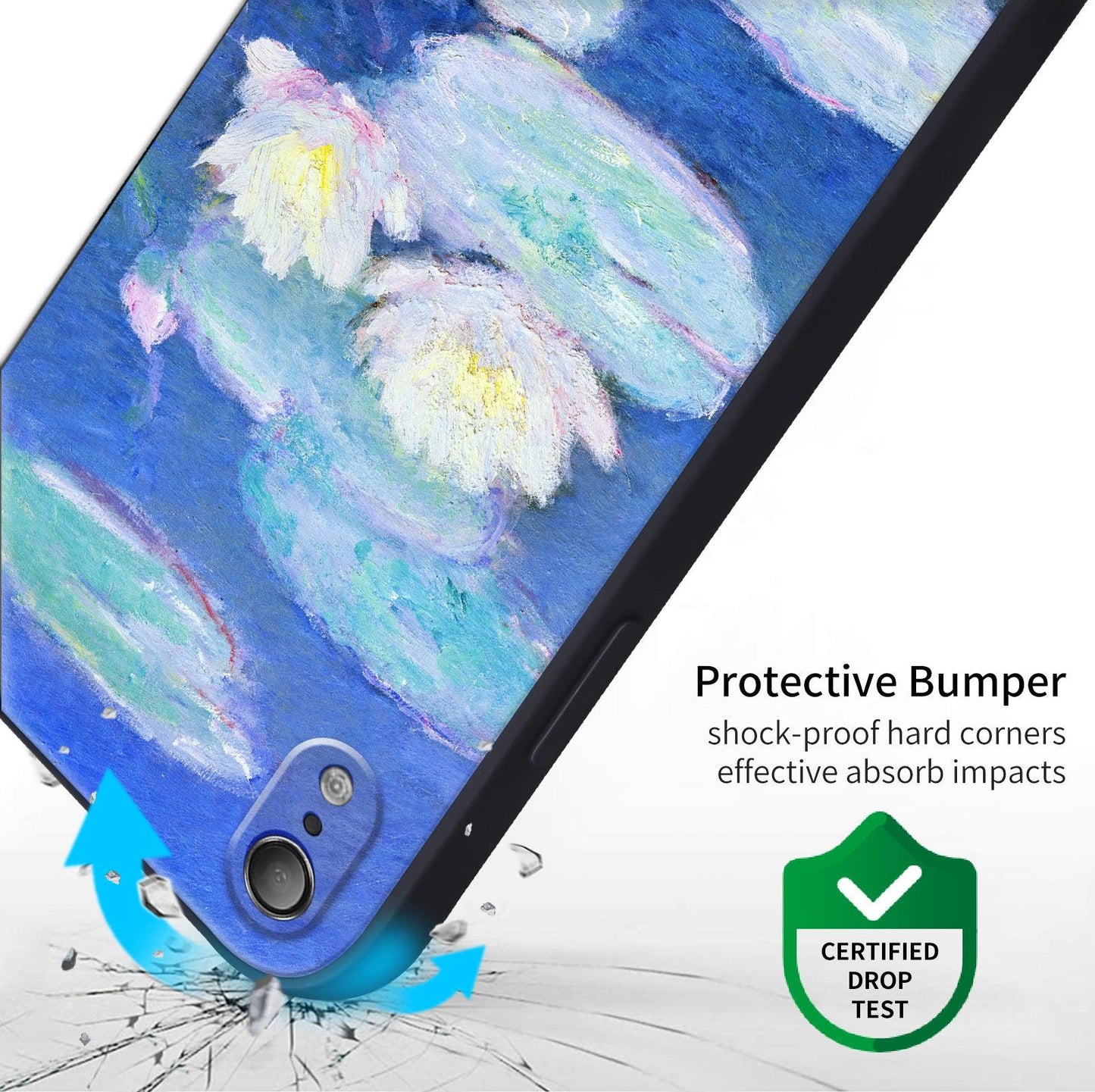 iPhone XR Silicone Case(Water Lilies by Claude Monet) - Berkin Arts