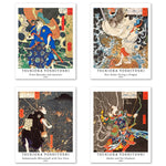 Japanese Ukiyo-e Art Paper Giclee Prints Set of 4 (Tsukioka Yoshitoshi Series) - Berkin Arts