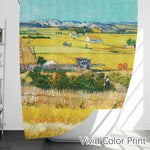 Landscape Art Shower Curtain Set (The Harvest by Vincent van Gogh) - Berkin Arts